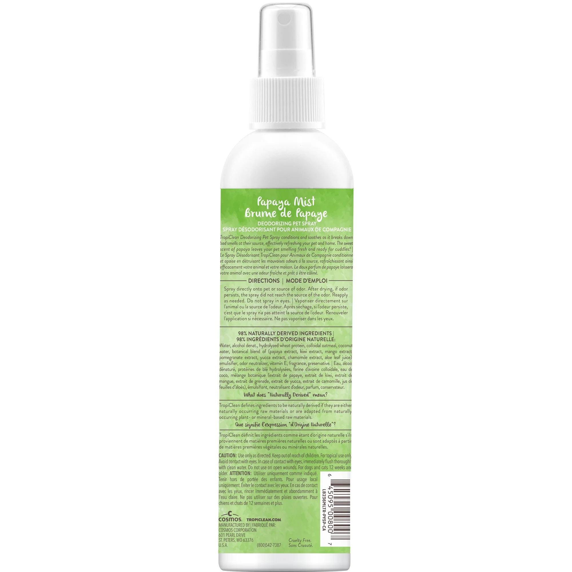 TropiClean Papaya Mist Deodorizing Spray for Pets - Image 2