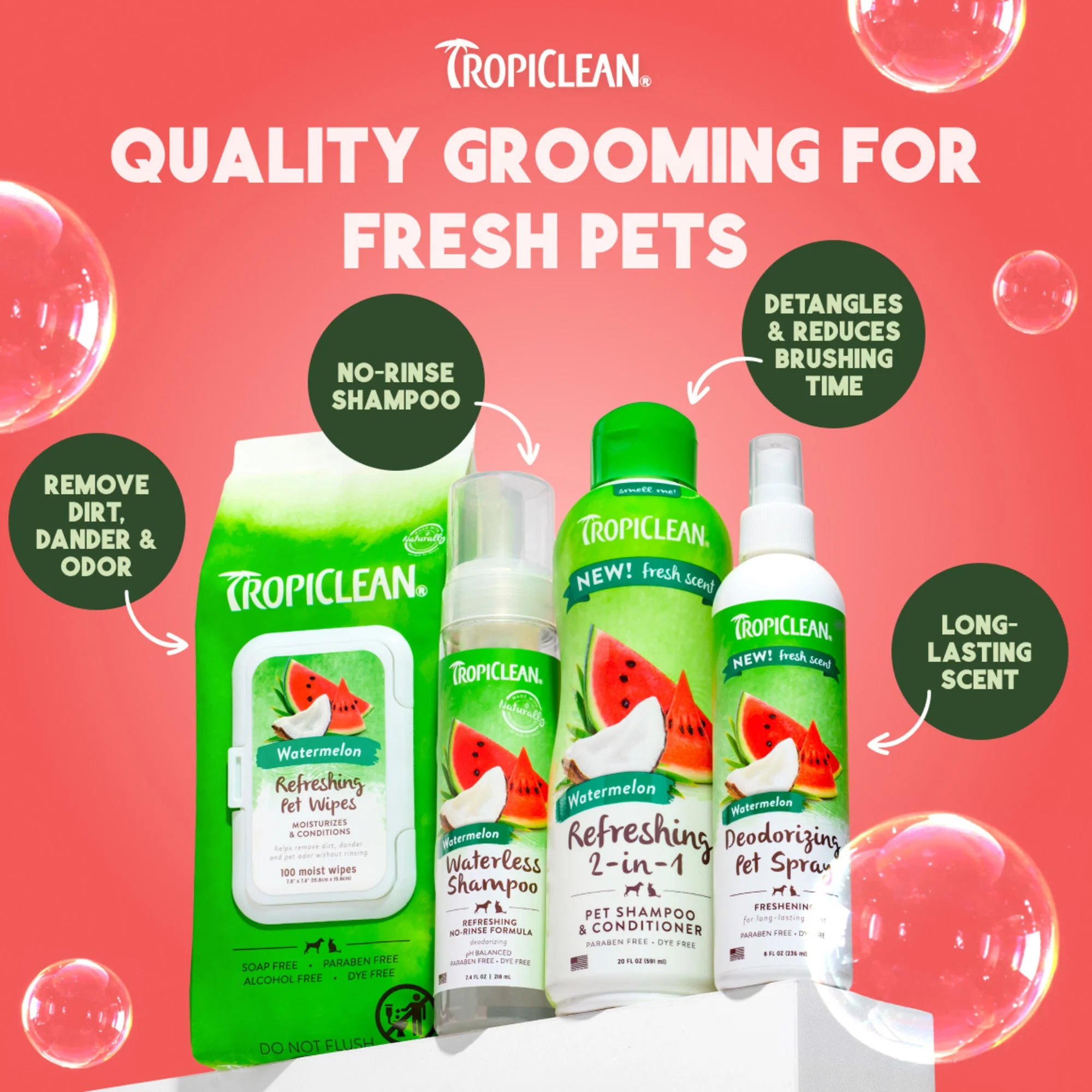 TropiClean Watermelon Refreshing 2-in-1 Shampoo and Conditioner - Image 15