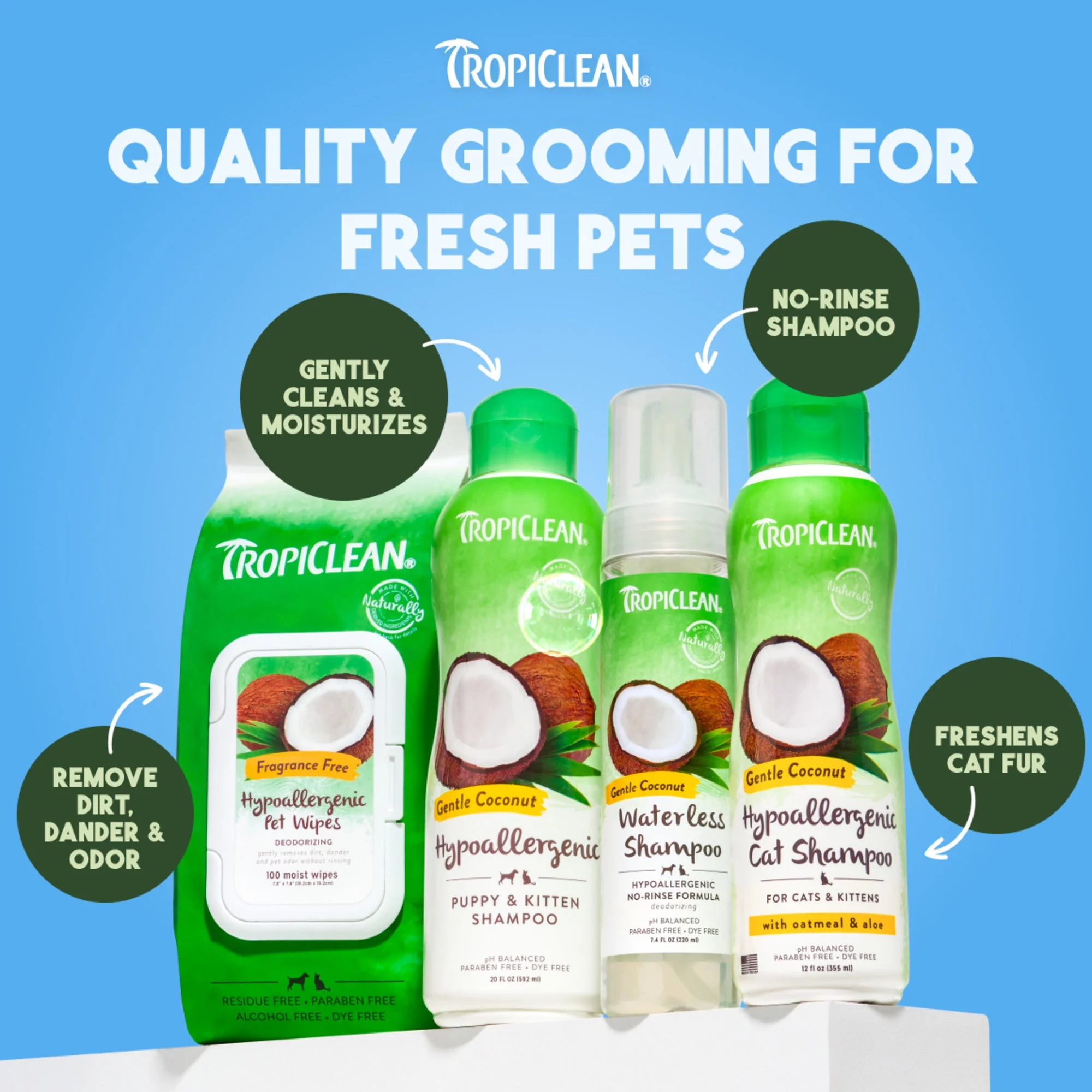 TropiClean Hypoallergenic Waterless Shampoo - Image 8