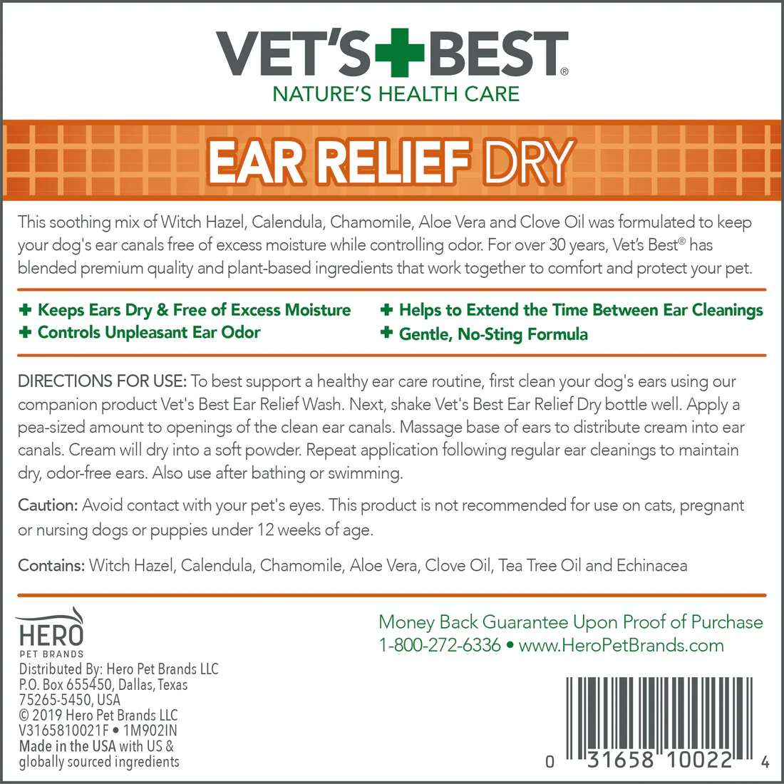Vets Best Ear Relief Dry Formula - Image 2