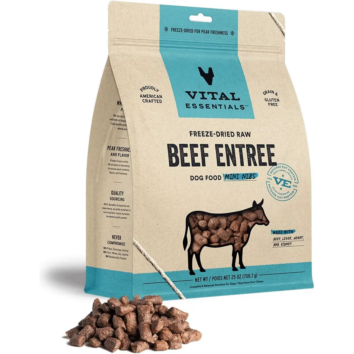 Vital Essentials Freeze Dried Raw Beef Mini Nibs - Image 3