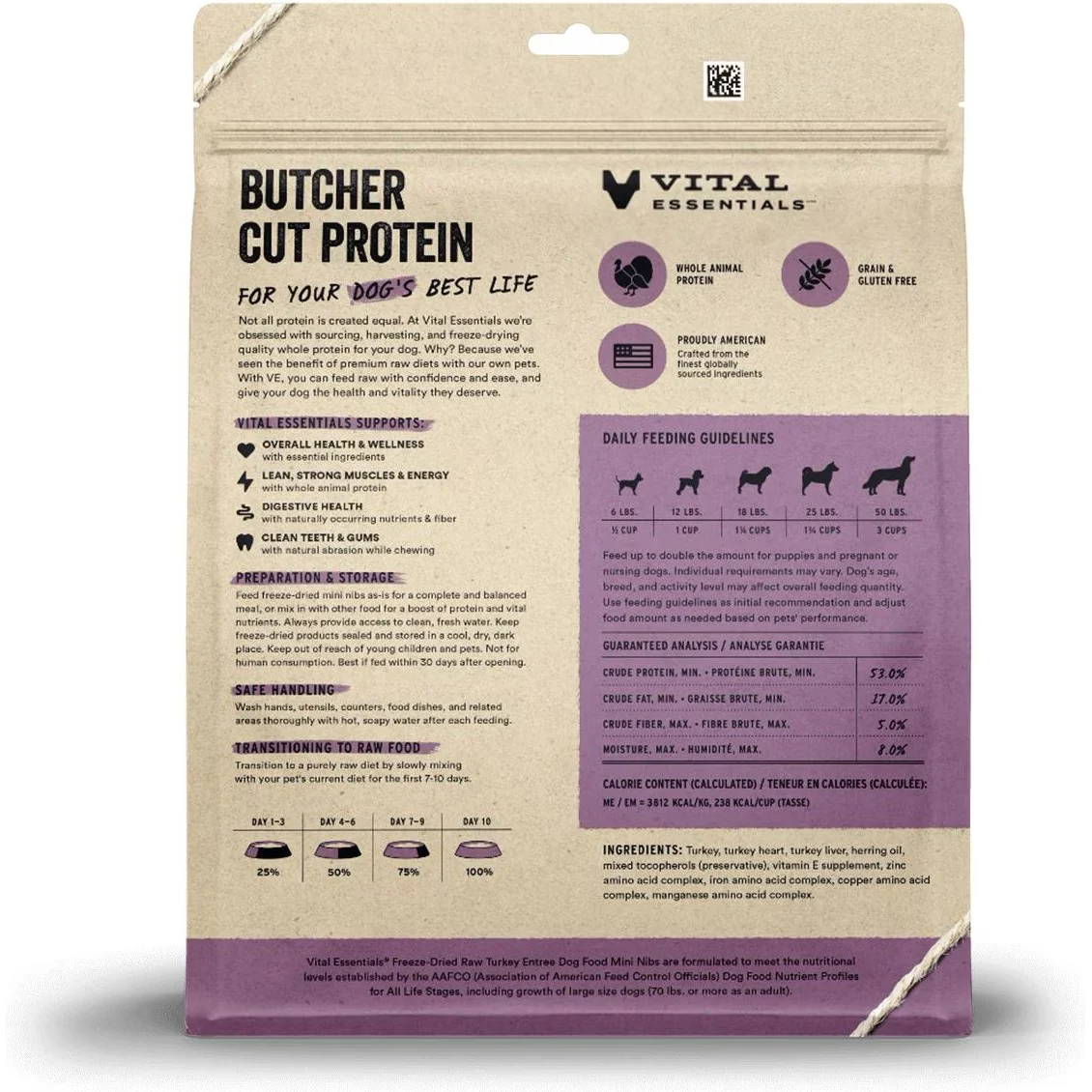 Vital Essentials Freeze Dried Raw Turkey Mini Nibs - Image 4
