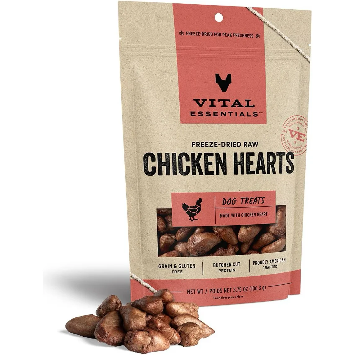 Vital Essentials Freeze Dried Treat Chicken Hearts - Image 6