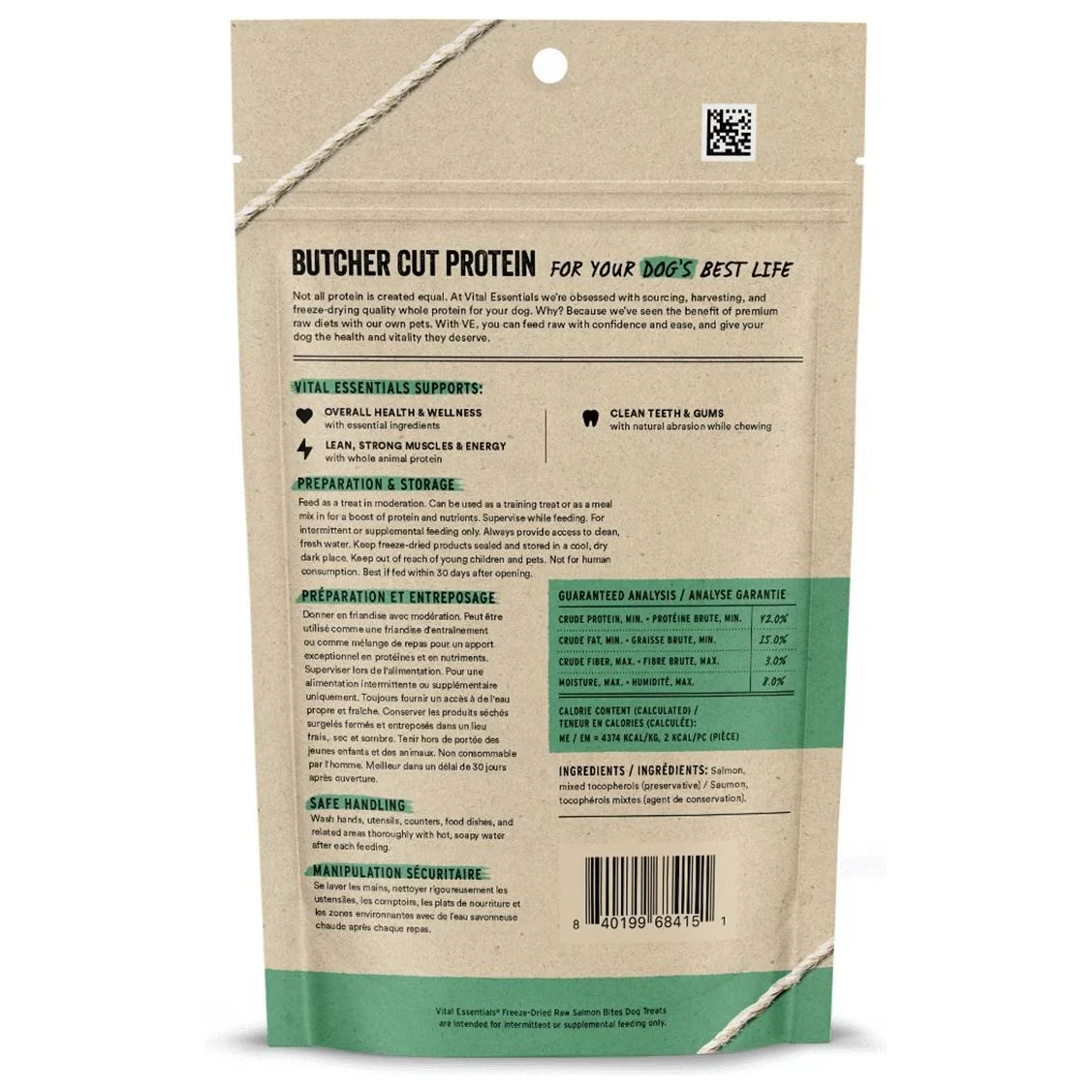 Vital Essentials Freeze Dried Treat Salmon Bites - Image 2