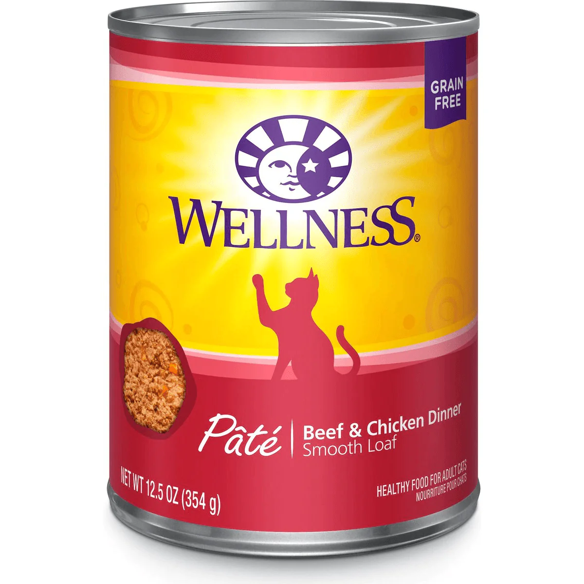 Wellness Complete Health Adult Beef & Chicken Formula Grain-Free Canned Cat Food - Image 2
