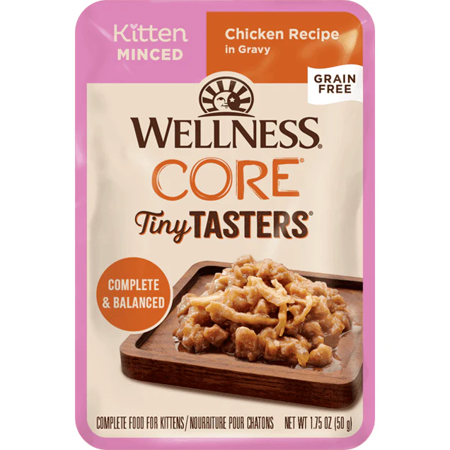 Wellness CORE Tiny Tasters Kitten Minced Chicken in Gravy Wet Cat Food