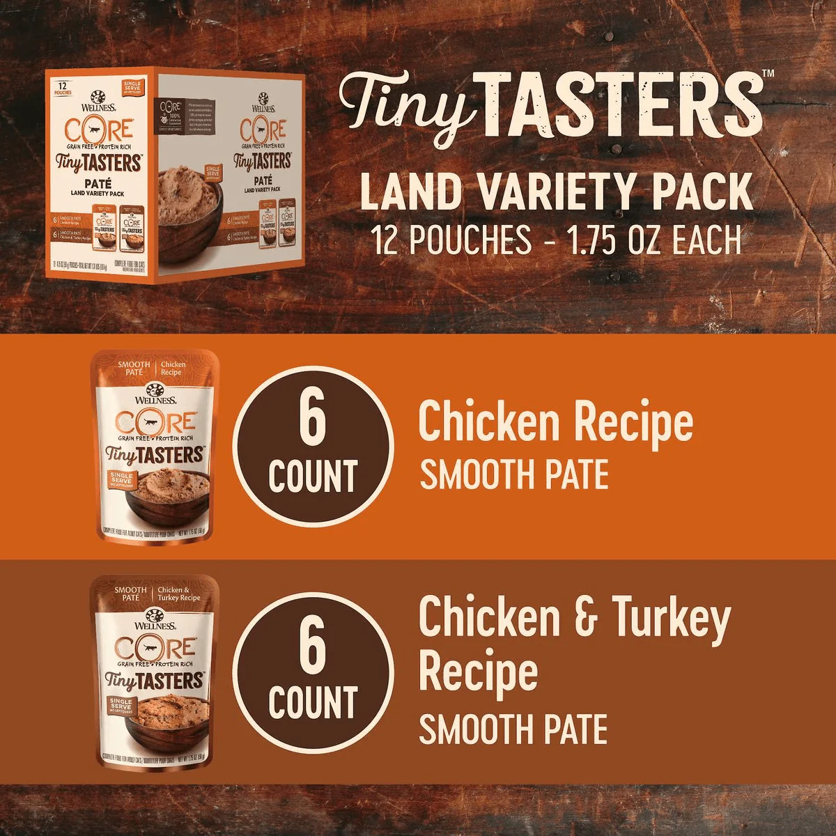 Wellness CORE Tiny Tasters Pâté Land Variety Pack - Image 2