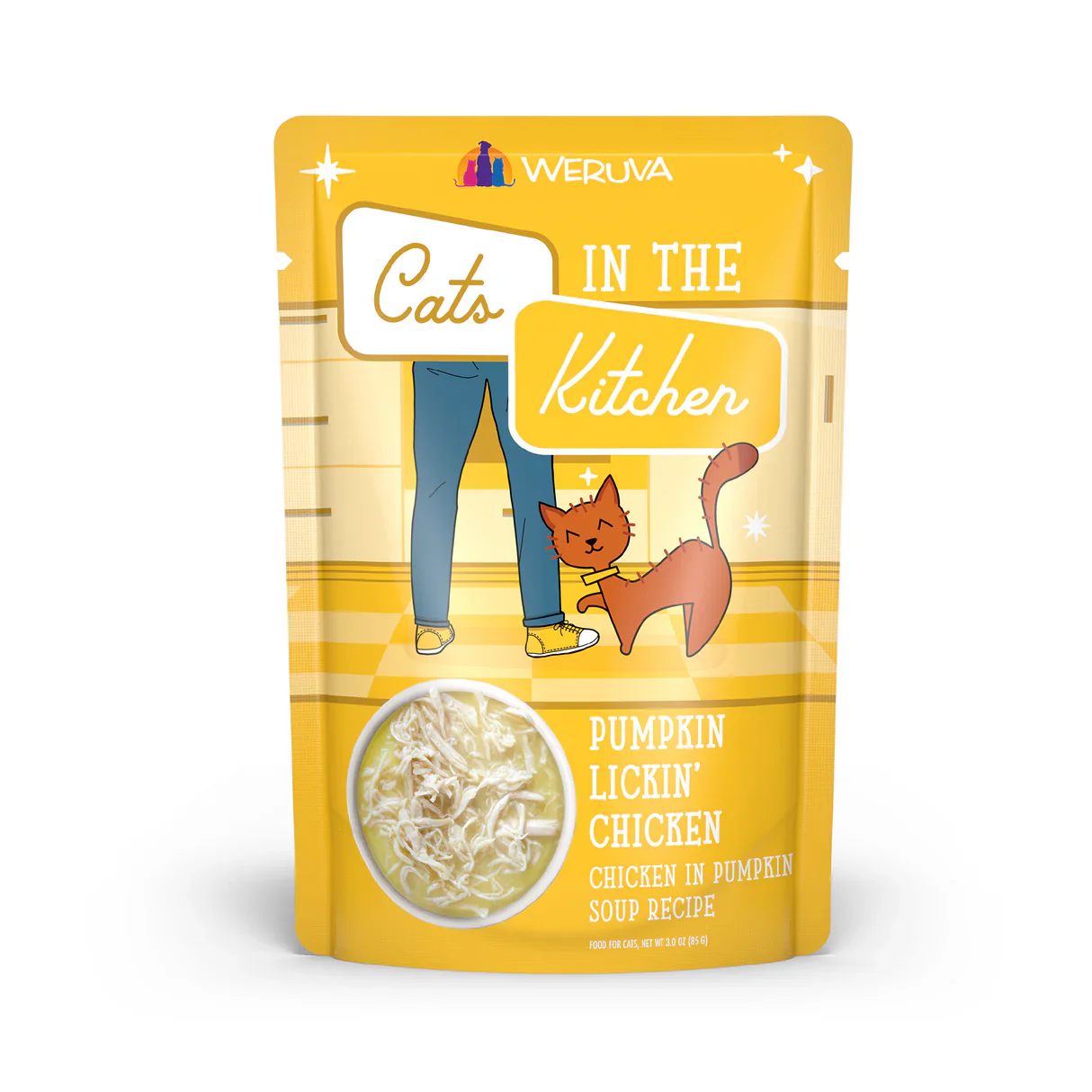 Weruva Cat Pouch Cats in the Kitchen Pumpkin Lickin' Chicken Shreds