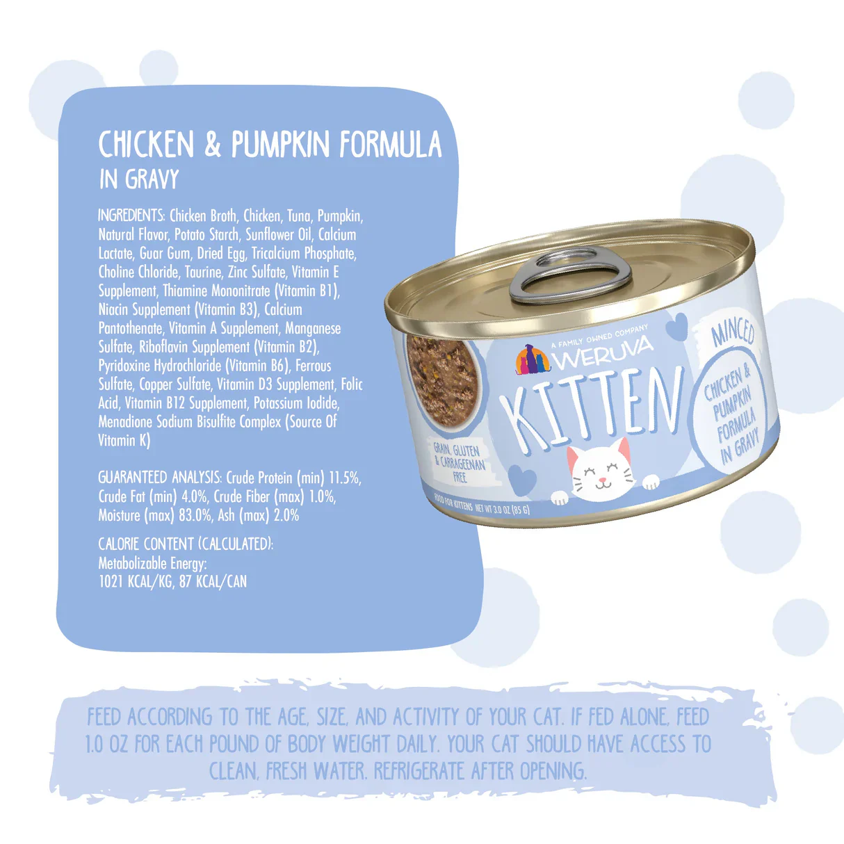 Weruva Kitten Can Chicken, Tuna & Pumpkin Dinner in Gravy - Image 3
