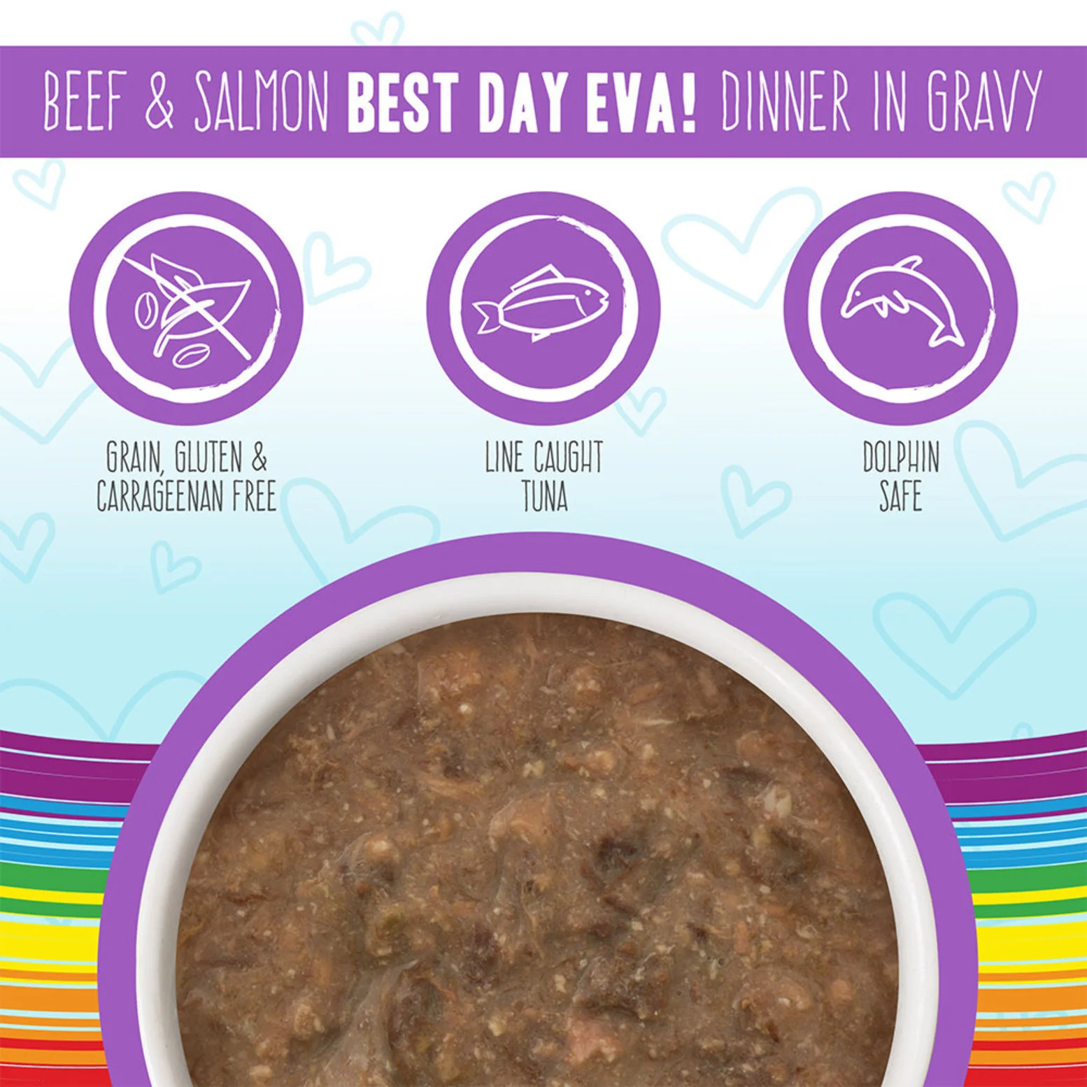 Weruva Wet Cat Food BFF Omg Best Day Eva Beef & Salmon Dinner  in Gravy - Image 2