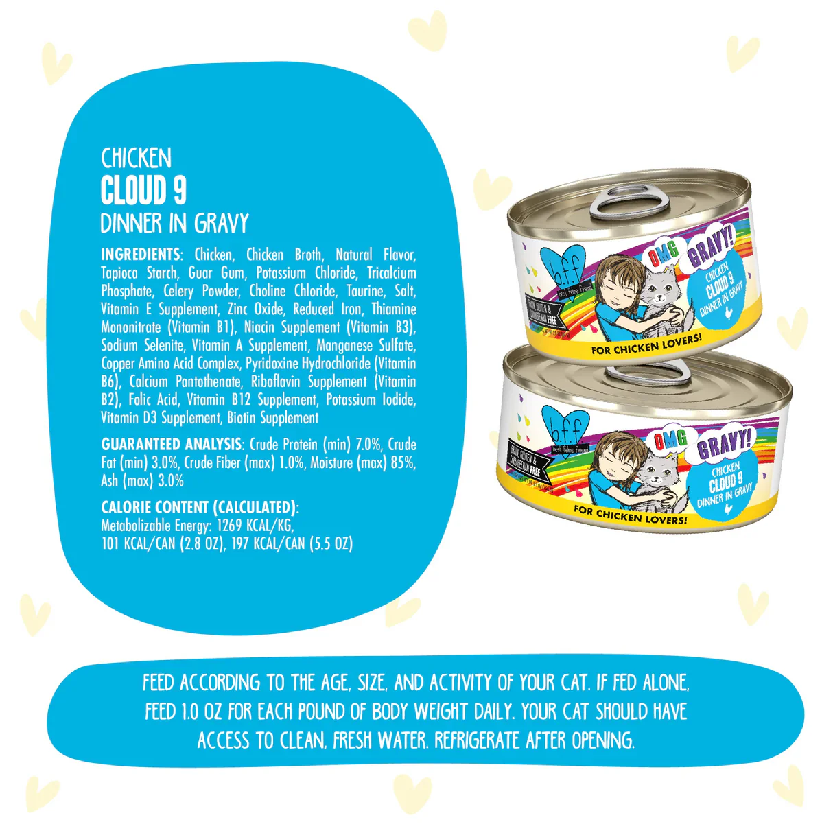 Weruva Wet Cat Food BFF Omg Chicken Cloud Dinner in Gravy - Image 2