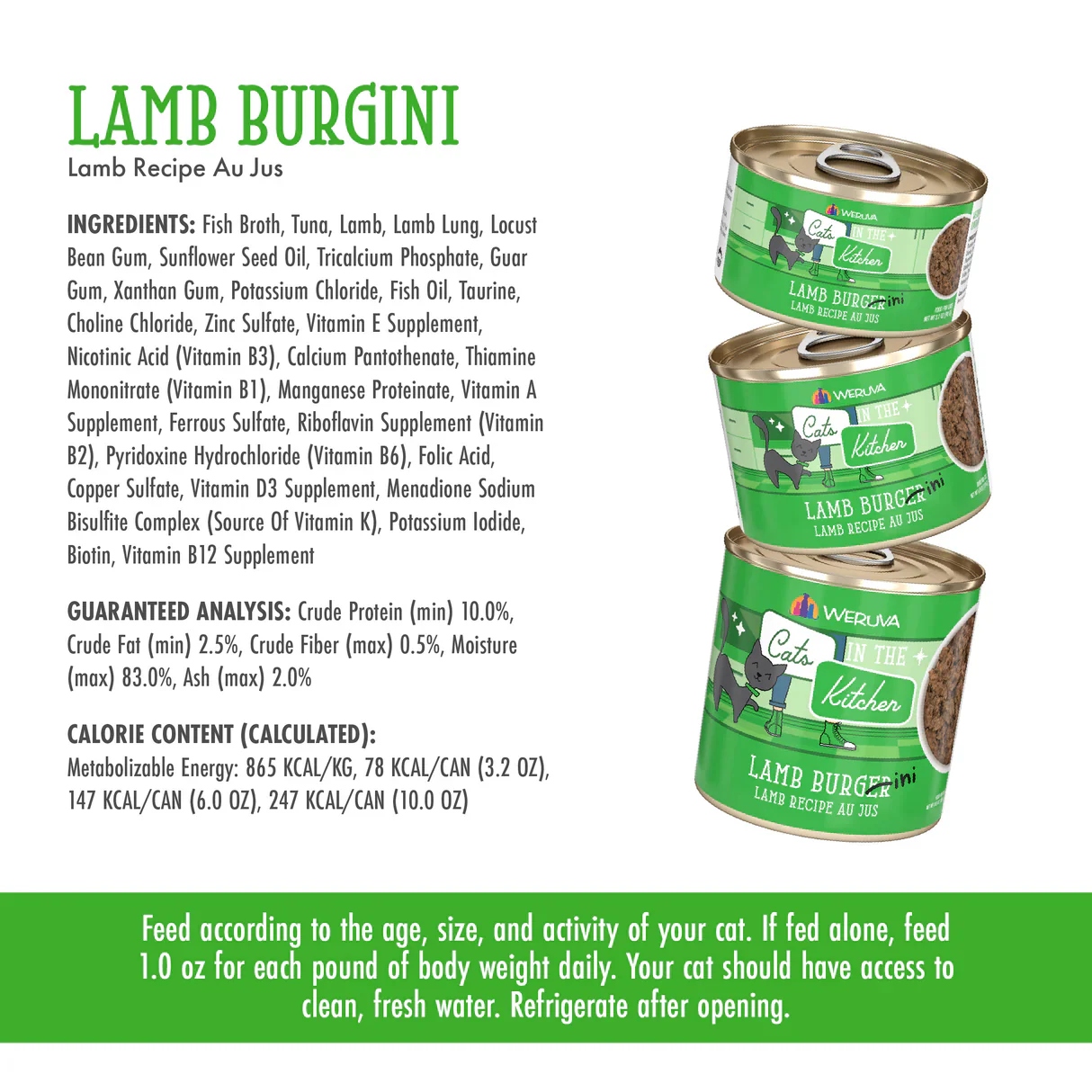 Weruva Wet Cat Food Cats in the Kitchen Lamburgini Lamb & Tuna Pate - Image 3