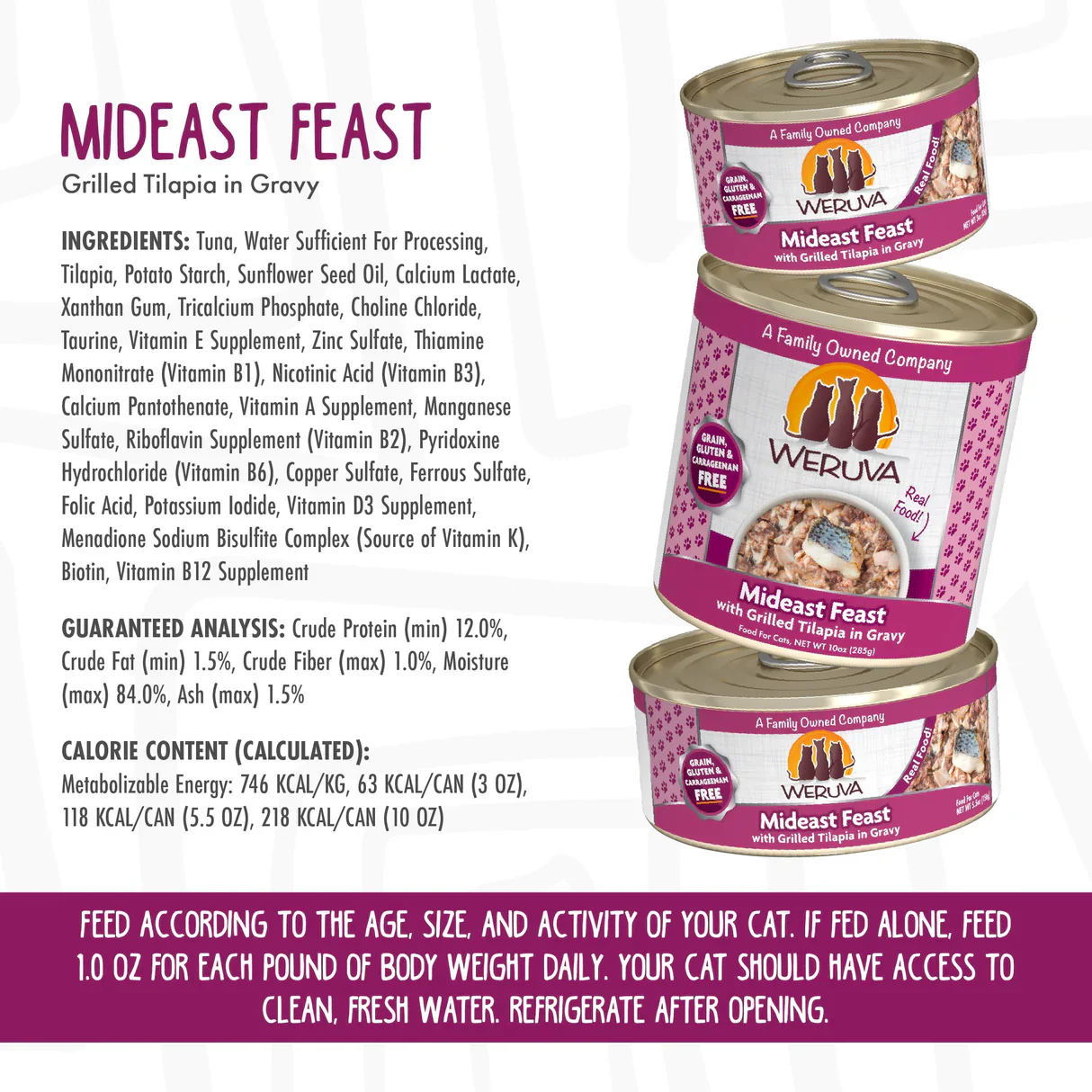 Weruva Wet Cat Food Mideast Feast Tuna & Tilapia Shreds - Image 3