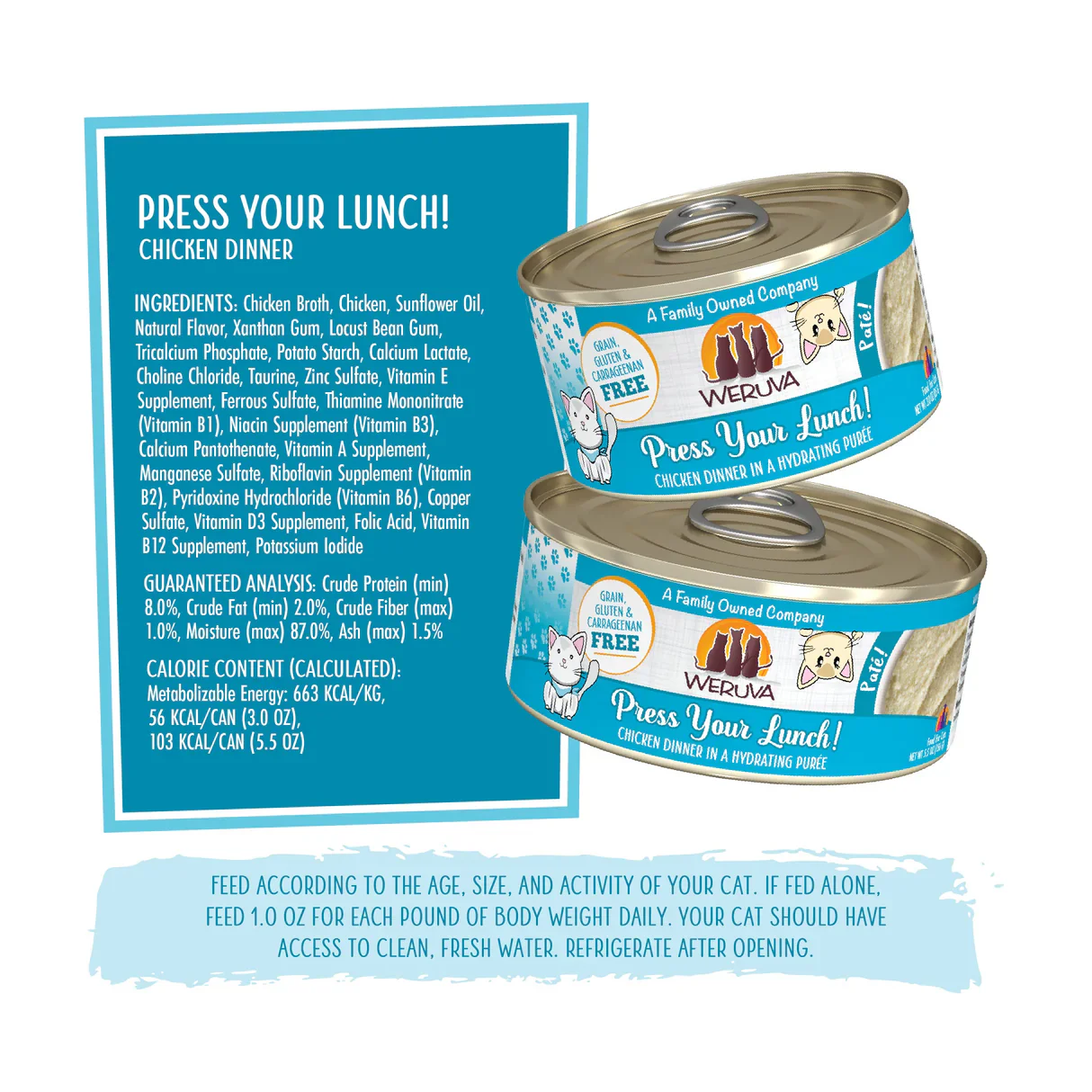 Weruva Wet Cat Food Press Your Lunch Chicken Pate - Image 3