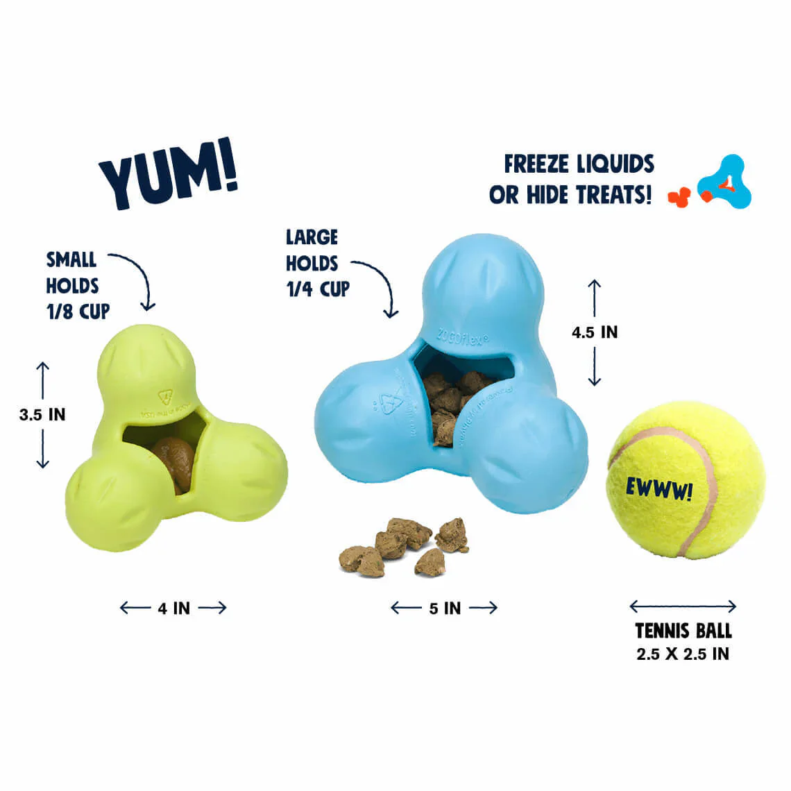 West Paw Zogoflex Chew Tux Aqua - Image 2