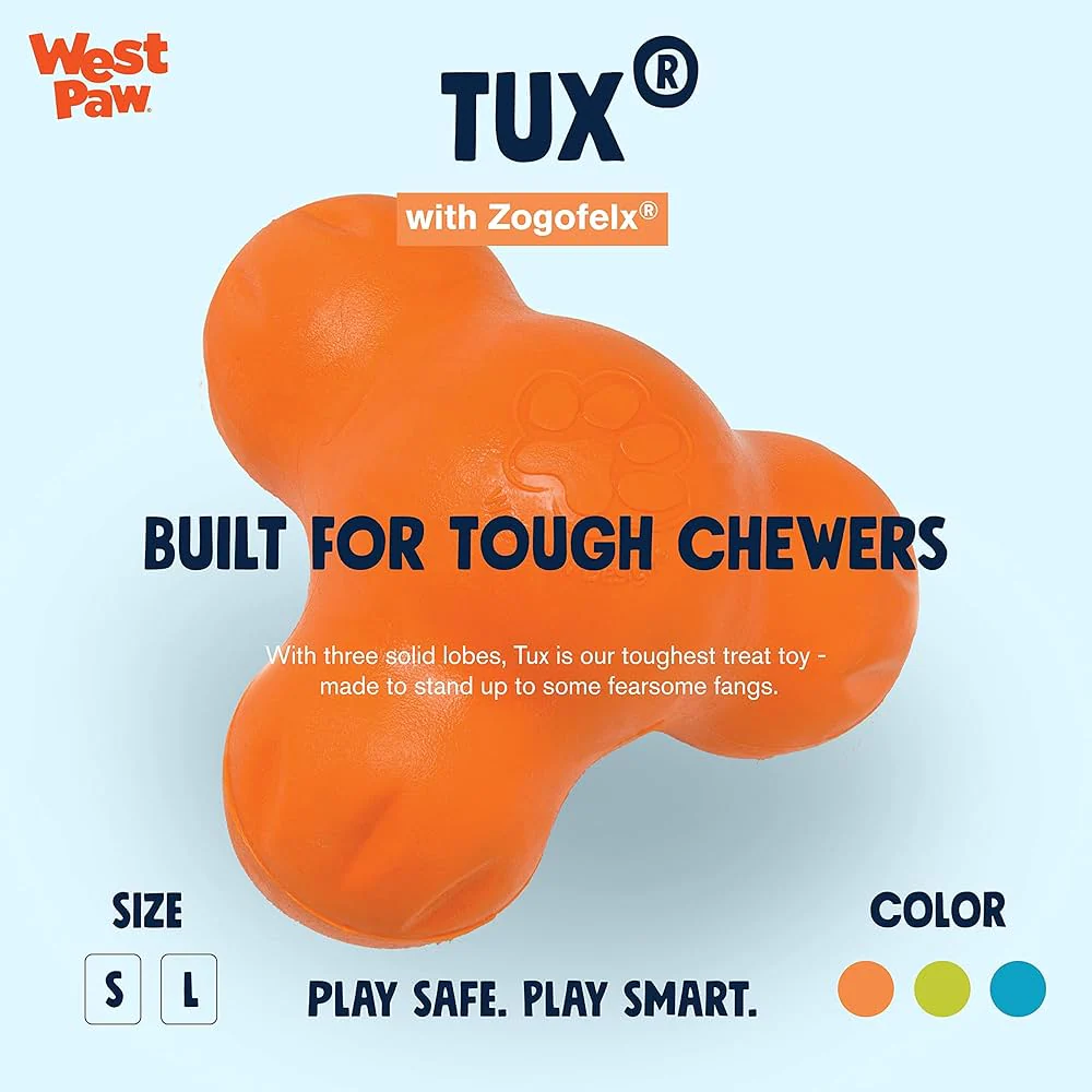 West Paw Zogoflex Chew Tux Tangerine - Image 2