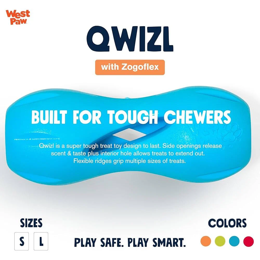 West Paw Zogoflex Qwizl Aqua - Image 2