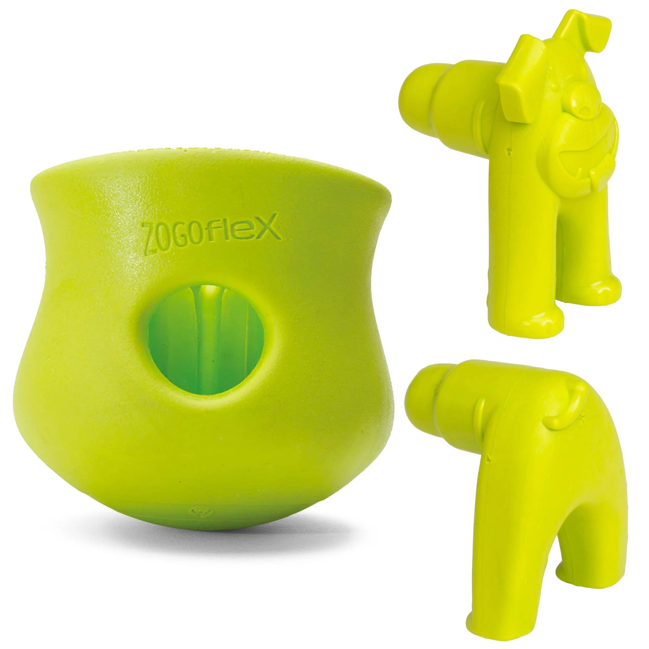 West Paw Zogoflex Toppl Stopper Green 2 Pack - Image 3