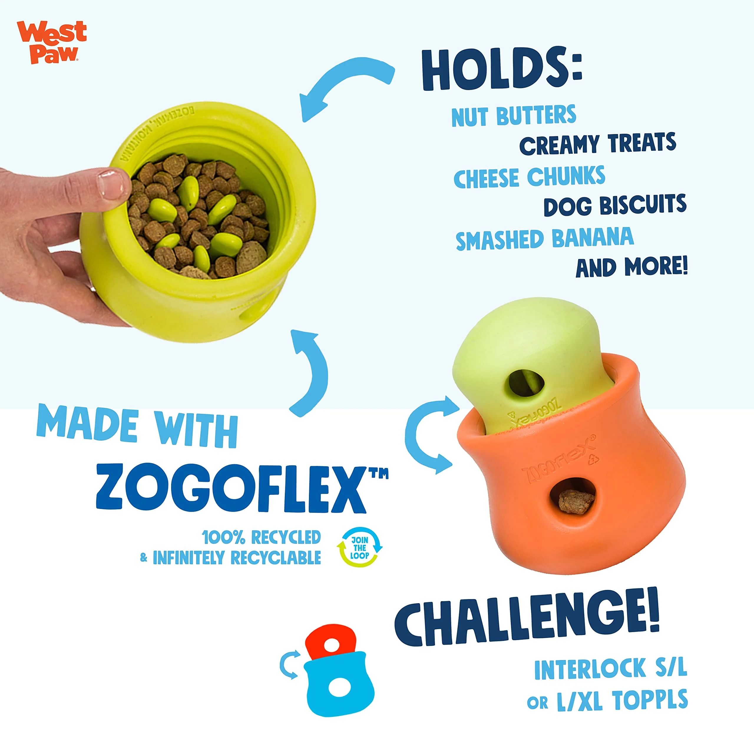 West Paw Zogoflex Toppl Tangerine - Image 5