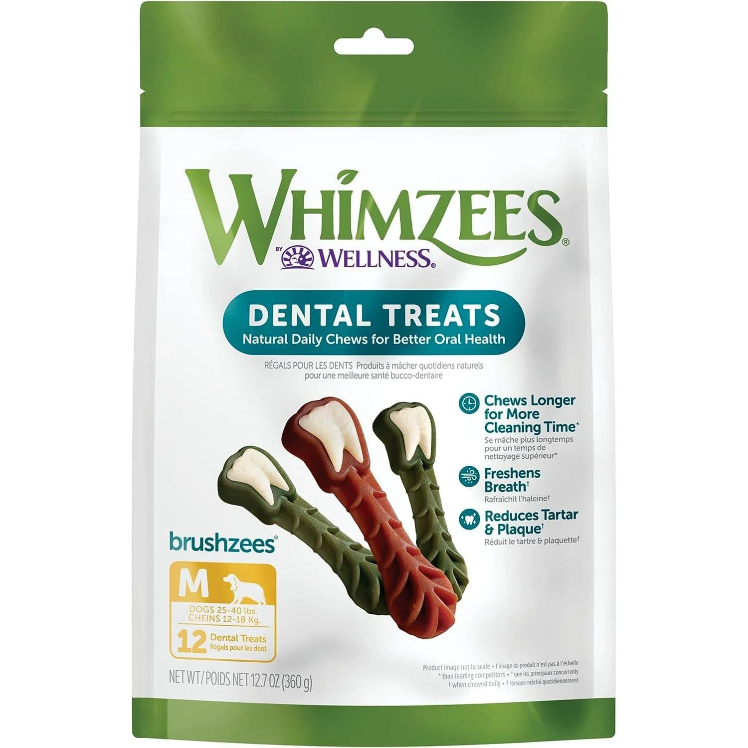 Whimzees Natural Grain Free Daily Dental Long Lasting Dog Treats Brushzees - Image 8