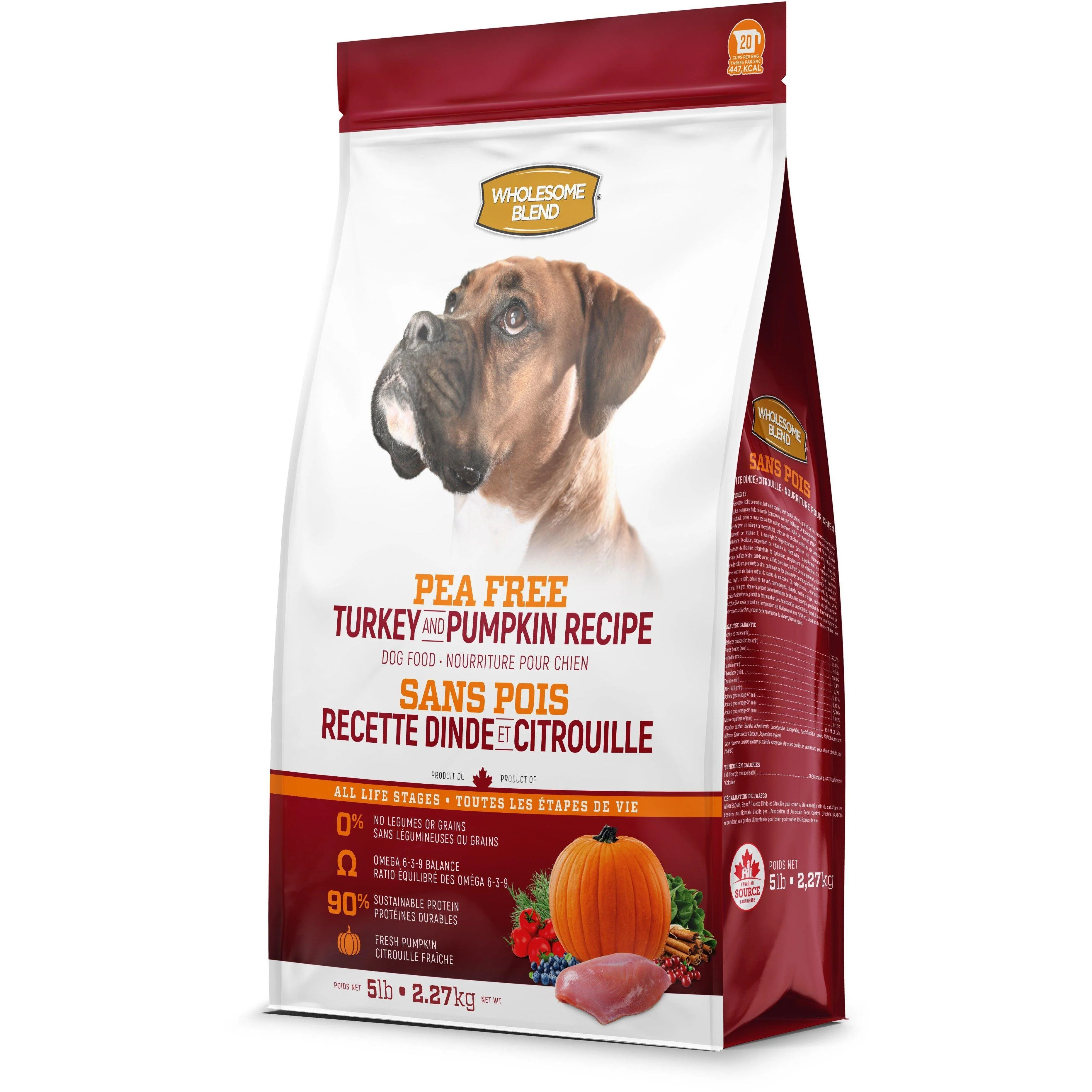 Wholesome Blend All Life Stages Pea Free Turkey & Pumpkin Dog Food - Image 2