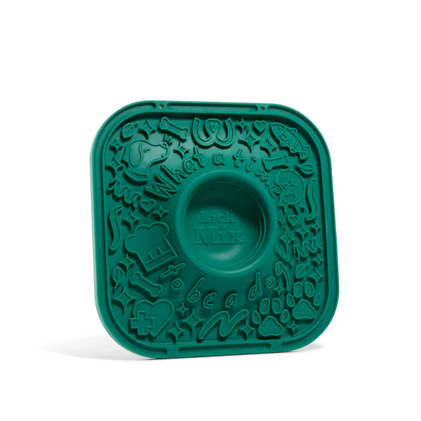 Woof LickMat Dog Enrichment Slow Feeder - Forest Green