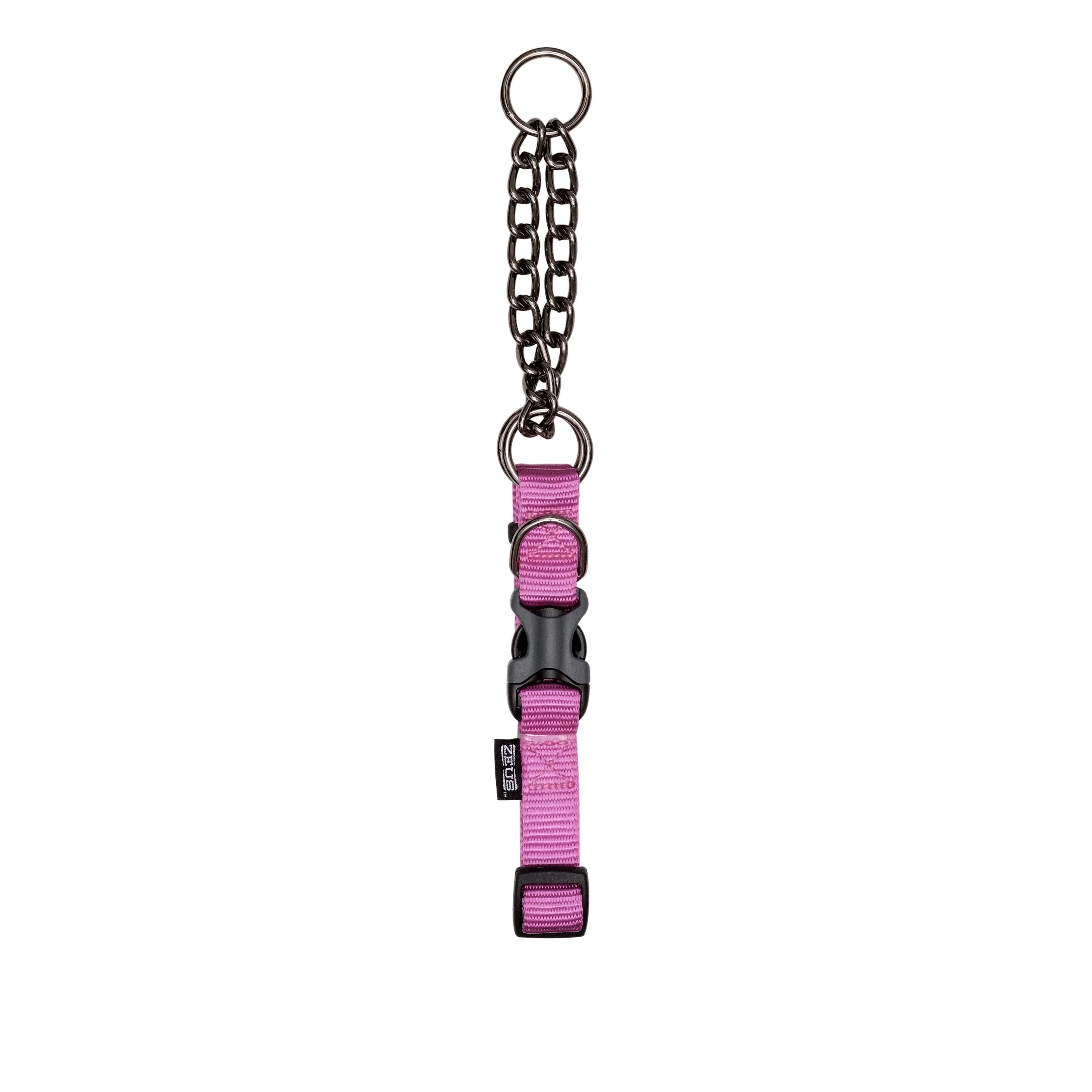 Zeus Martingale Dog Collar Fuchsia