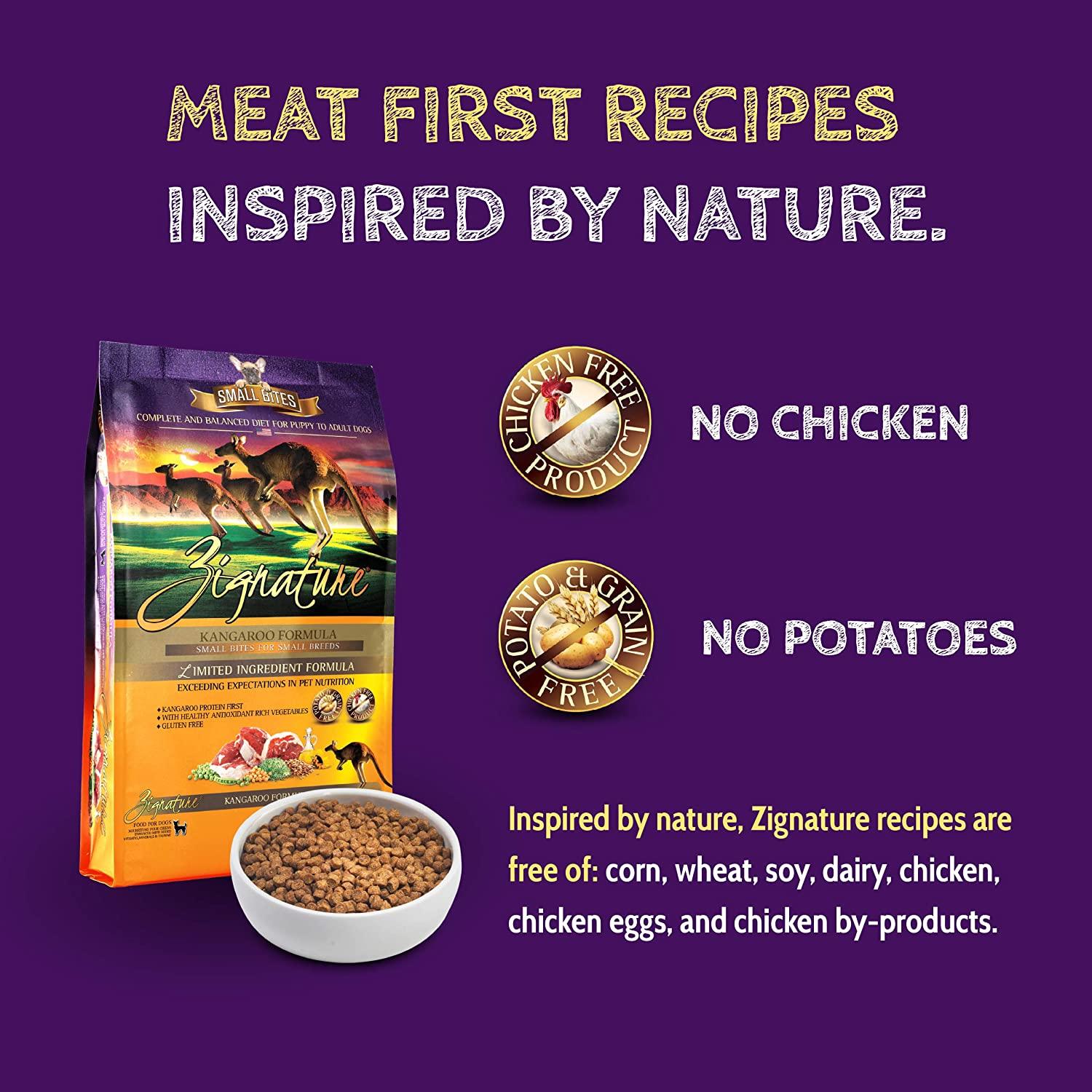 Zignature Limited Ingredient Formula Kangaroo Small Bites - Image 4