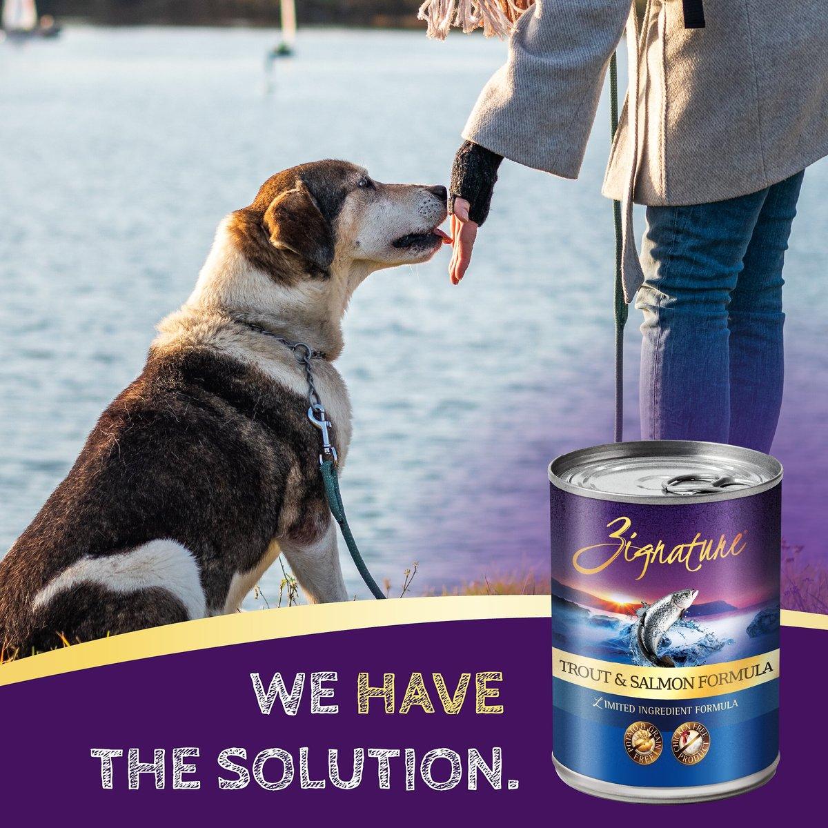 Zignature Trout & Salmon Limited Ingredient Formula Grain-Free Canned Dog Food - Image 6