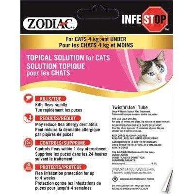 Zodiac Infestop For Cats 4 Kg And Under