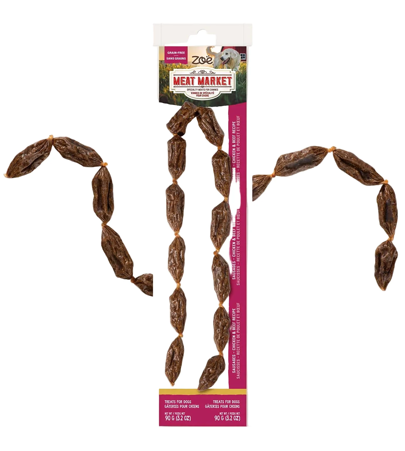 Zoe Meat Market Sausages with Chicken & Beef Dog Treats