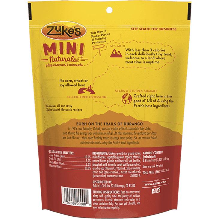 Zukes Dog Treats Mini Naturals Chicken - Image 3