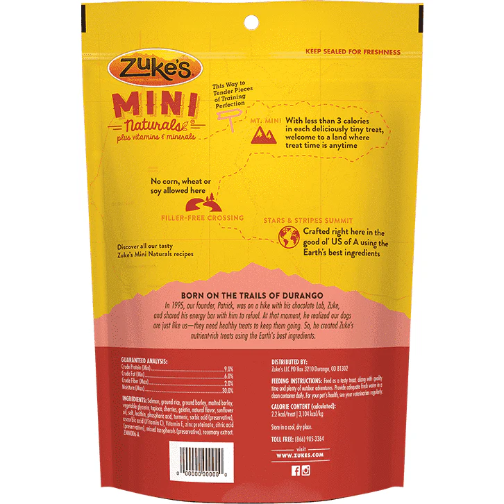 Zukes Dog Treats Mini Naturals Salmon - Image 3
